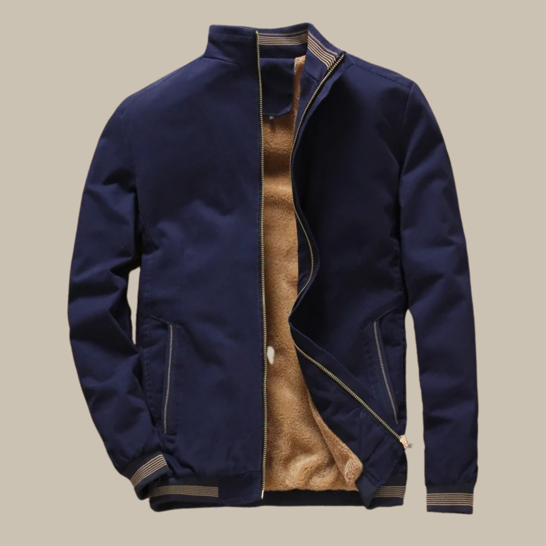 Zeta Fleece Windbreaker | Elegante tussenjas met fleece voering voor mannen