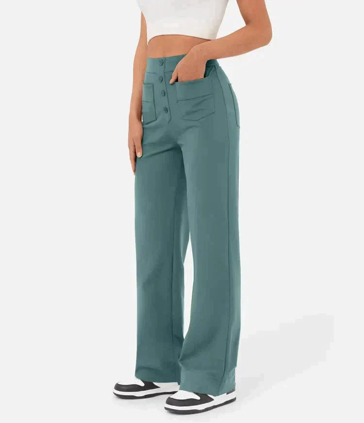 THE LUCIA HIGH WAISTED STRETCH PANTS