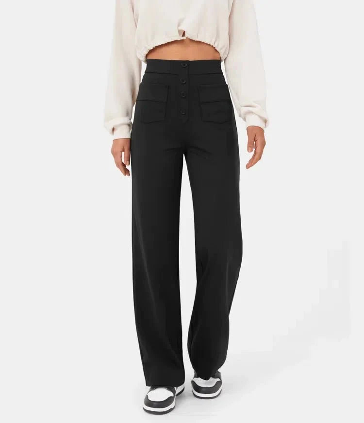 THE LUCIA HIGH WAISTED STRETCH PANTS