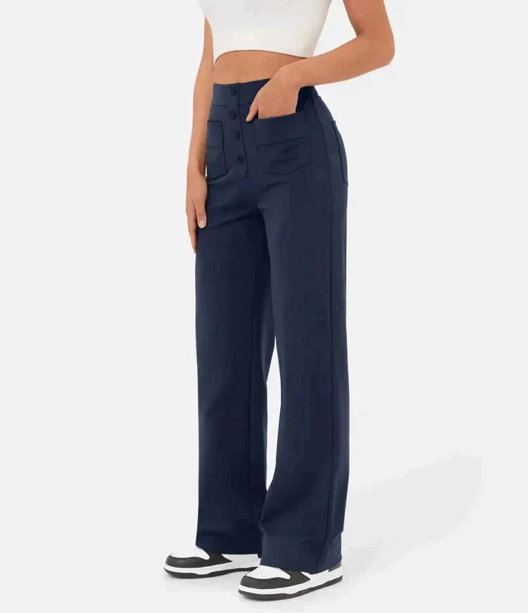 THE LUCIA HIGH WAISTED STRETCH PANTS