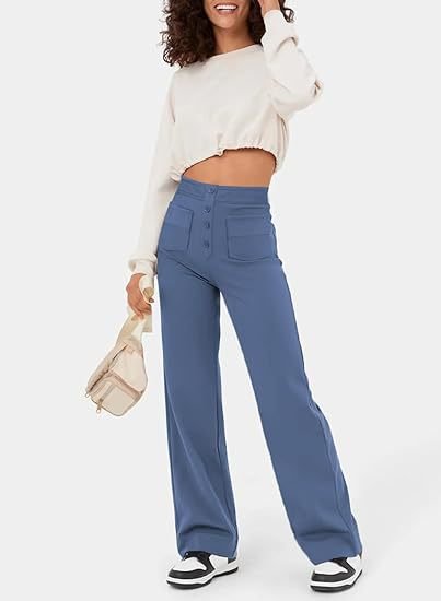 THE LUCIA HIGH WAISTED STRETCH PANTS